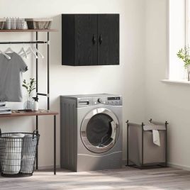 Wall Cabinet Black oak 60 x 31 x 60 cm Engineered wood