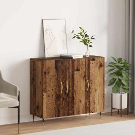 Sideboard Brown 90 x 34 x 80 cm Engineered wood