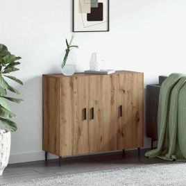 Sideboard Brown 90 x 34 x 80 cm Engineered wood