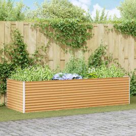 OLHCOVE Garden Raised Bed 290x100x68 cm Galvanised Steel