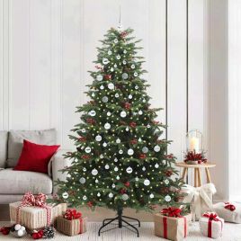BLINCA Artificial Christmas Tree with 300 LEDs with Stand Green 210 cm