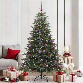 BLINCA Artificial Christmas Tree with 300 LEDs with Stand Green 210 cm