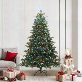 BLINCA Artificial Christmas Tree with 300 LEDs with Stand Green 210 cm