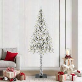 COSWIN Christmas Tree with 300 LEDs White 210 cm PE and Steel