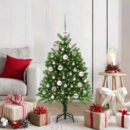 BRISNO Christmas Tree with 150 LEDs with Stand Green 120 cm PE