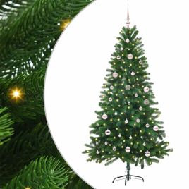 BRISNO Christmas Tree with 150 LEDs with Stand Green 150 cm PE