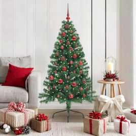 COSDEN Artificial Pre-lit Christmas Tree Green 150 cm PVC