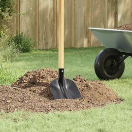 NOLMERE Shovel Head 4 pcs 34.5x24 cm Powder-Coated Steel - Black
