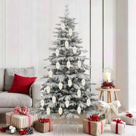 FLINRA Christmas Pine Cone Ball 40 pcs Champagne Plastic
