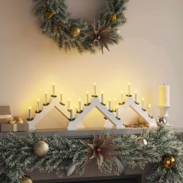 HAFTER Christmas Candle Bridge 3 pcs White 39.5 x 5 x 29 cm