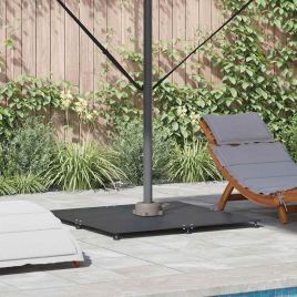 AVHMERE Parasol Base Dark 100x100x4 cm Steel - Grey
