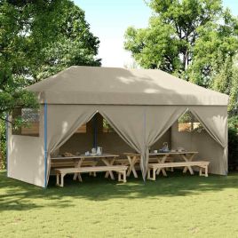 TIGLEN Party Tent Pop-up Taupe 580x292x315 cm Oxford Fabric