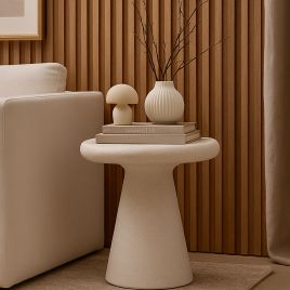 ELMBROOK Side Table Cream
