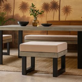 RAVENSWORTH Footstool - Cream