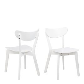 Roxby Dining Chair in White Set of 2