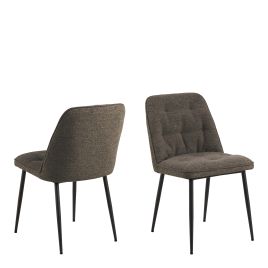 Dining Chair - BROOKE Dining Chair Taupe 50cm