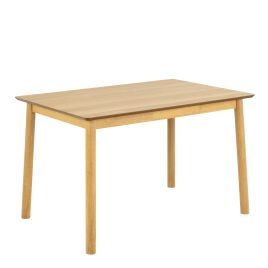BOLT Rectangular Dining Table in Matt Oak