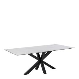 Dining Table - HEAVEN Dining Table Ceramic White Top 200cm