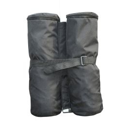 4 Pc Gazebo Sand Bag Weight Set - Black