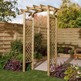 MARWICKA Garden Arches - Light Oak, 134cm