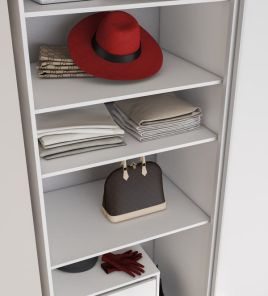 Wall Shelf - SHONA Additional Wardrobe Shelves White 120cm