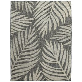HERON UV Resistant Small Area Rug 170x120cm Easy Cleaning Grey