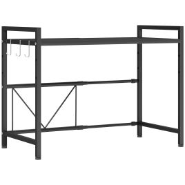 HERON Expandable Microwave Oven Rack Black