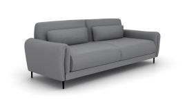 HOXLEY Fabric 3 Seater Fullback Sofa - Grey