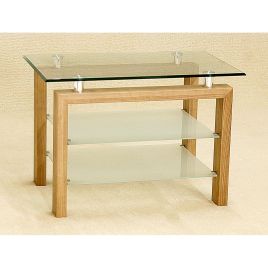 Crediton Oak TV Bench - Rectangular