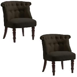 Crediton Fabric Armchair 2pc - Brown