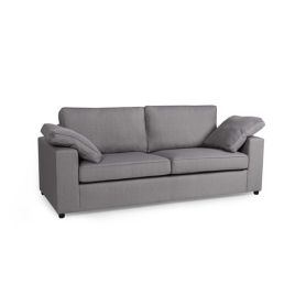 Amalfi Dream 3 Seater Fabric Sofa - Silver