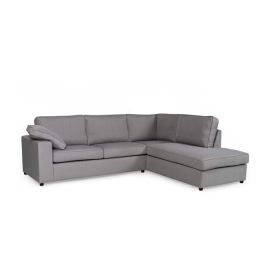 Amalfi Dream Corner Fabric Sofa - Silver