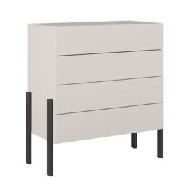 ALDEN Beige Chest of Drawers - Medium-sized, 4 Drawers