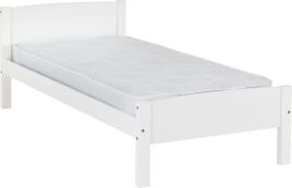 Amber 3ft Single Bed - White