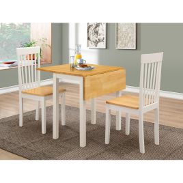 Axminster Natural Oak Drop-Leaf Dining Set with 2 Chairs - Oak