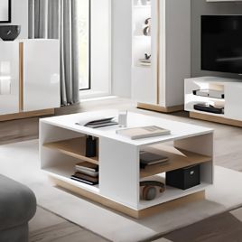 Nimbus Nectar Coffee Table in White - 100cm