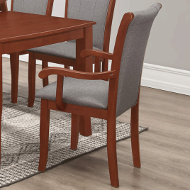 Corby Set of 2 Dining Arm Chairs - Mahogany