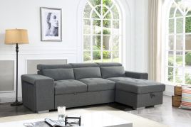 Corner Sofabed - AIMEE Universal Corner Sofa Bed Grey 258cm