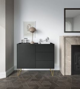 Sideboard - CANDICE Sideboard Black 97cm