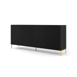 Sideboard - CLAIRE Sideboard Black 200cm