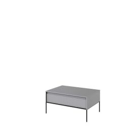 Coffee Table - BURGOS Coffee Table Grey Matt 100cm