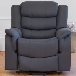 Armchair - SENOVERA Recliner Chair - Dark Grey