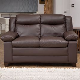 2 Seater Sofa - OBSCURA Leather Sofa - Brown