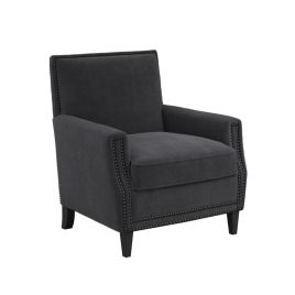Carter Elegant Design Fabric Chair - Anthracite