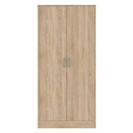 Wardrobe - BLACKPOOL 2 Door Wardrobe Natural Oak 80cm