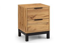Bali 2 Drawer Bedside - Oak
