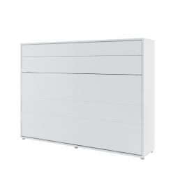 ArtNest Horizontal Wall Bed 140cm - White Matt