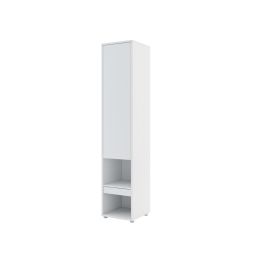 BC-07 Vertical Wall Bed Concept Tall Storage Cabinet - White Matt