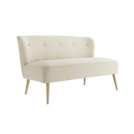 Waverly 2 Seater Sofa with Blonde Wood Legs - Sand