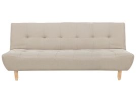 Fabric Sofa Bed Beige ALSTEN